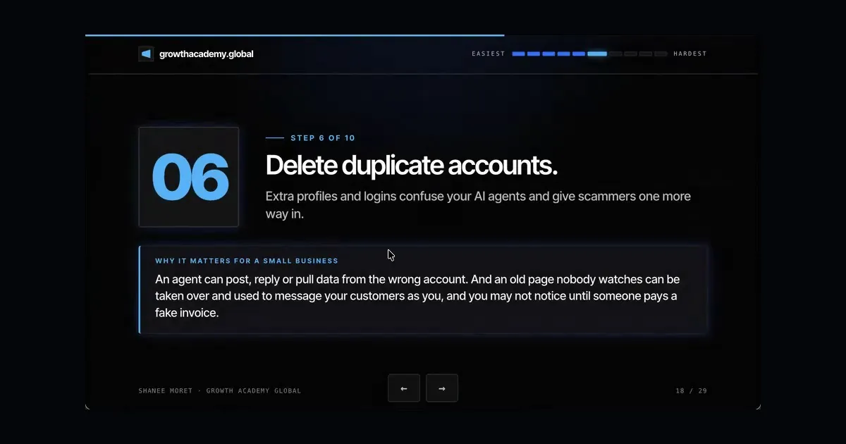 Delete Duplicate Business Accounts Before an AI Agent Picks the Wrong One
