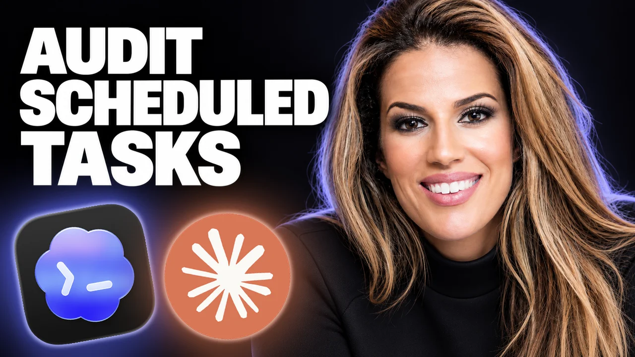 Shanee Moret thumbnail with the words Audit Scheduled Tasks