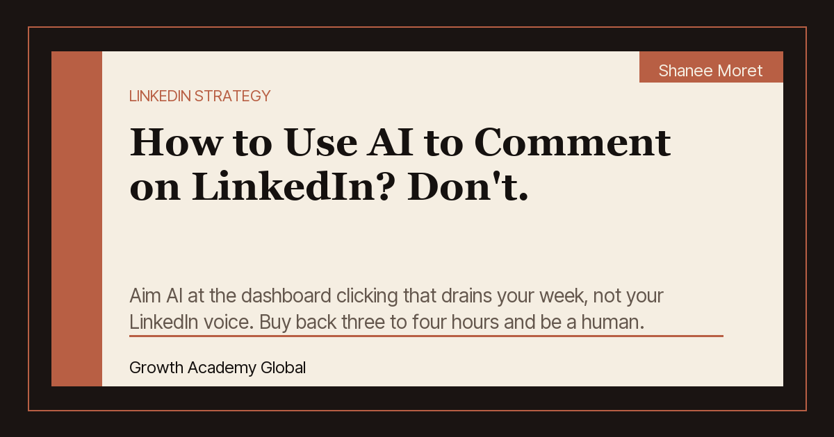 How to Use AI to Comment on LinkedIn? Don't.