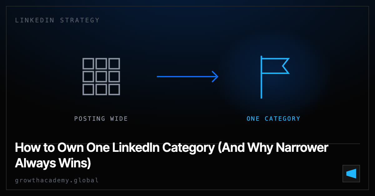 How to Own One LinkedIn Category (And Why Narrower Always Wins)