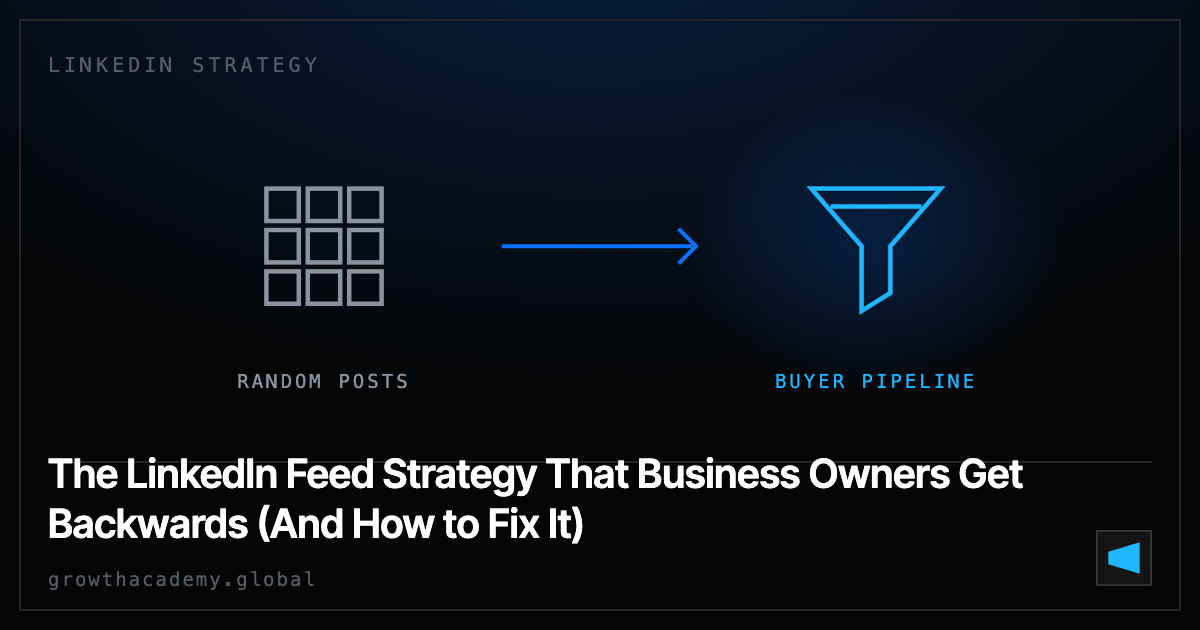 The LinkedIn Feed Strategy That Business Owners Get Backwards (And How to Fix It)