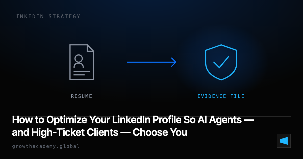 How to Optimize Your LinkedIn Profile So AI Agents — and High-Ticket Clients — Choose You