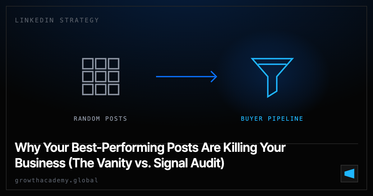 Why Your Best-Performing Posts Are Killing Your Business (The Vanity vs. Signal Audit)