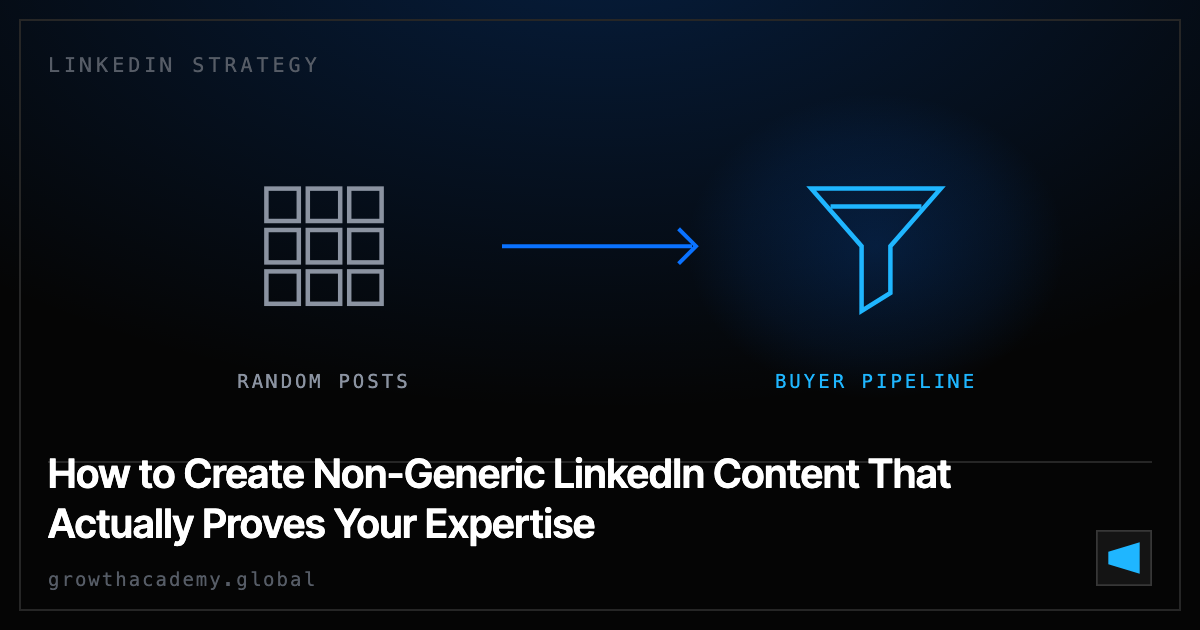 How to Create Non-Generic LinkedIn Content That Actually Proves Your Expertise