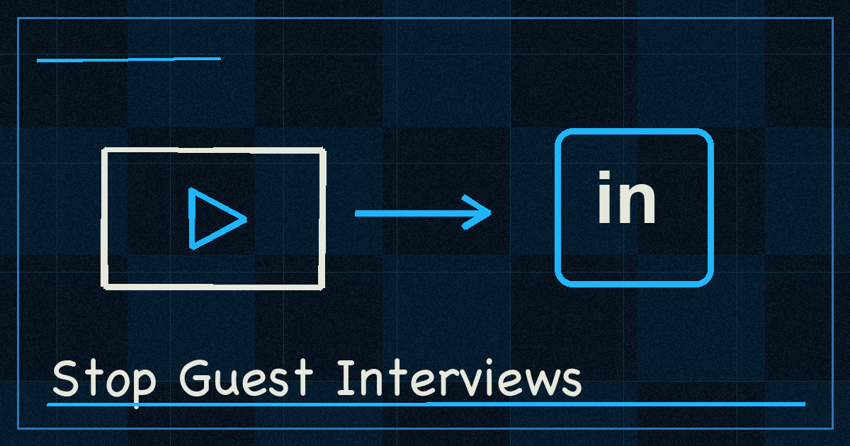 Stop Interviewing Guests on LinkedIn Live Until Your Own Category Is Clear