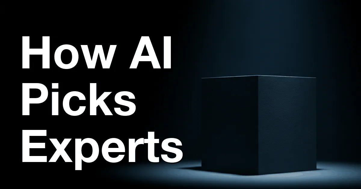 How AI Search Decides Which Expert to Recommend