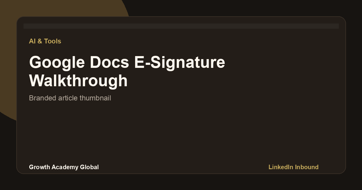 Watch: Google KILLED DocuSign — How to Sign Documents with Google Docs